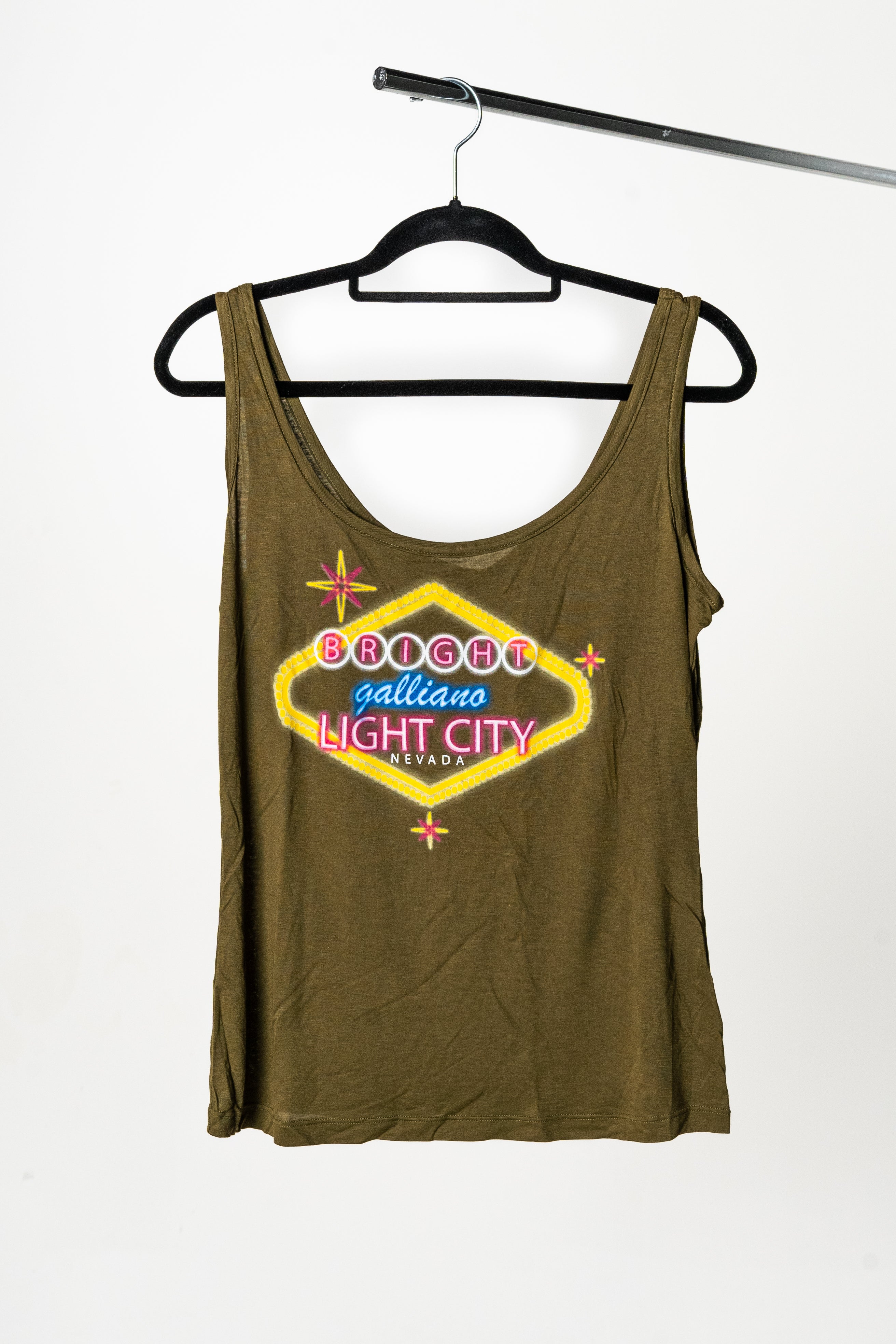 Galliano - Tank Top Canotta Kaki