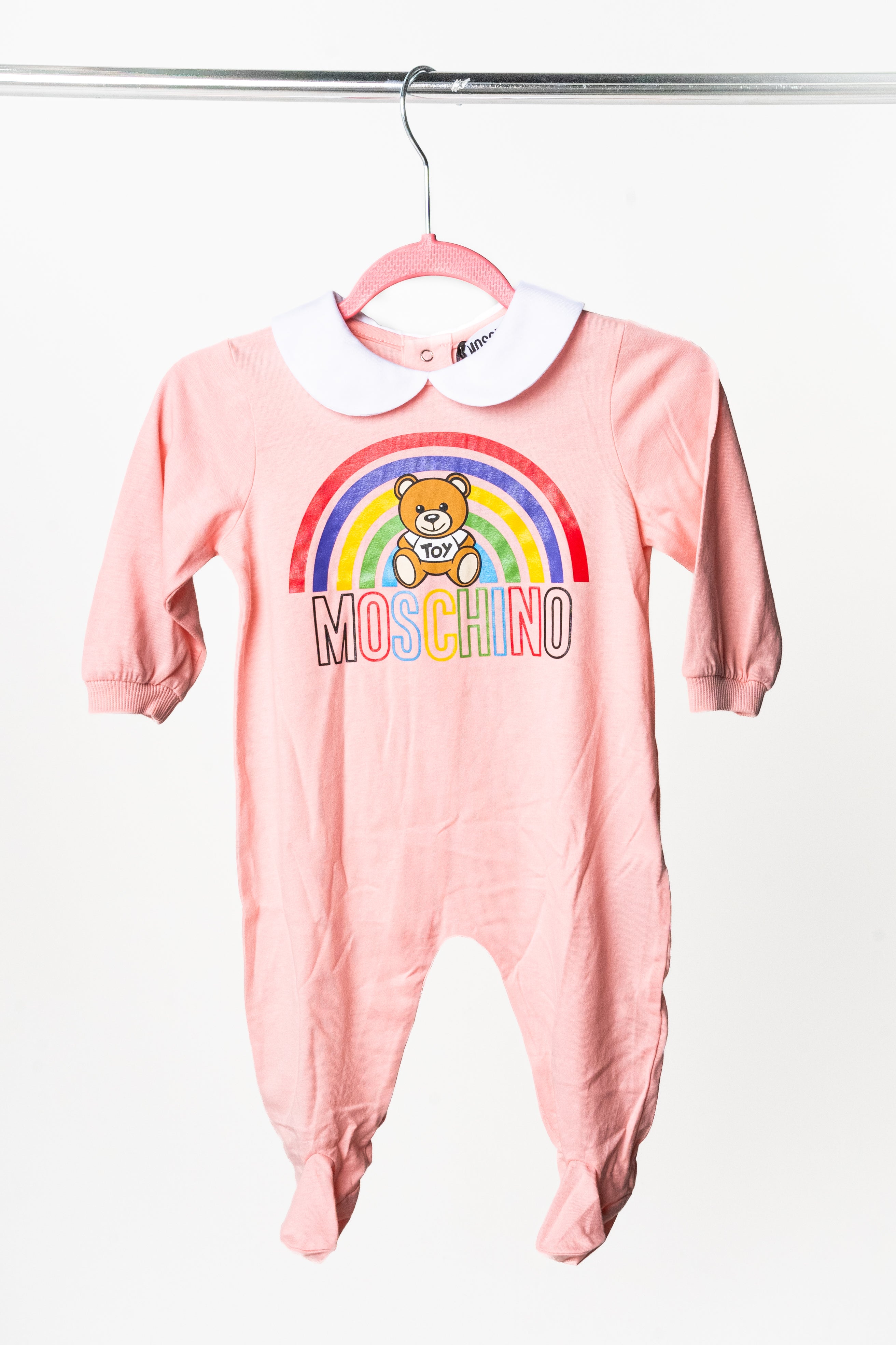 Moschino - Baby bodysuit with sugar pink gift box