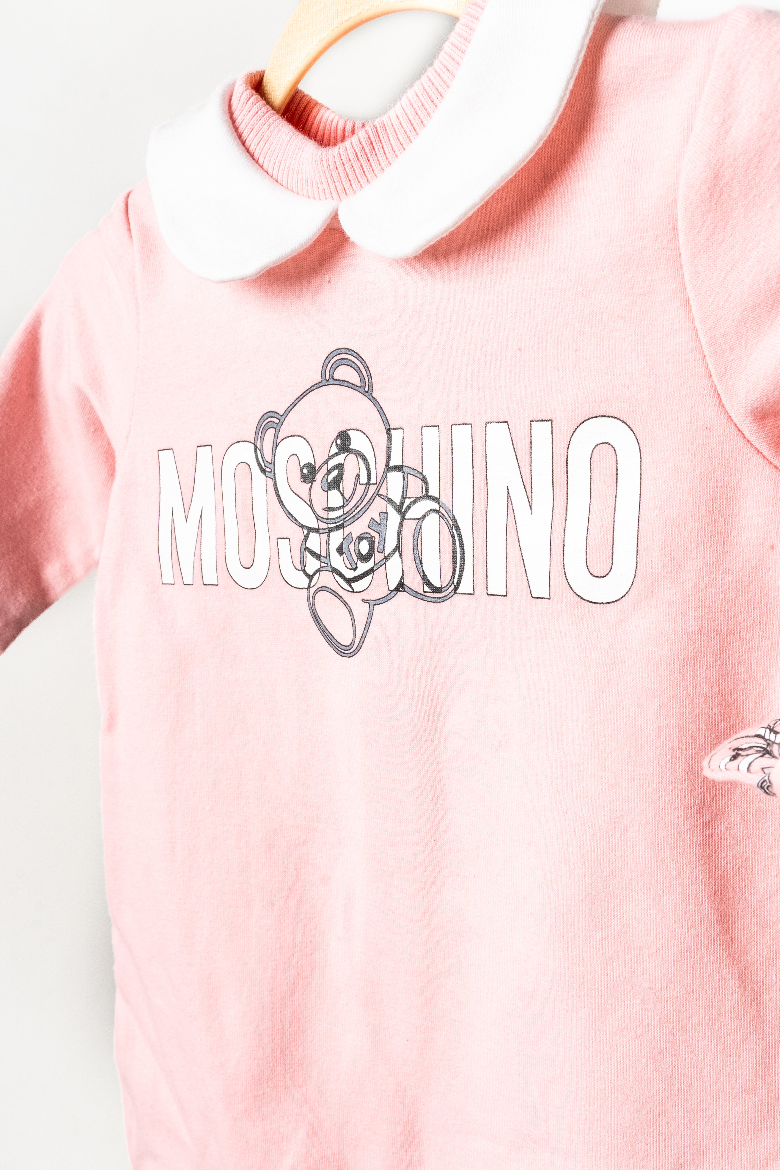 Moschino - Soft pink baby gift set with hat