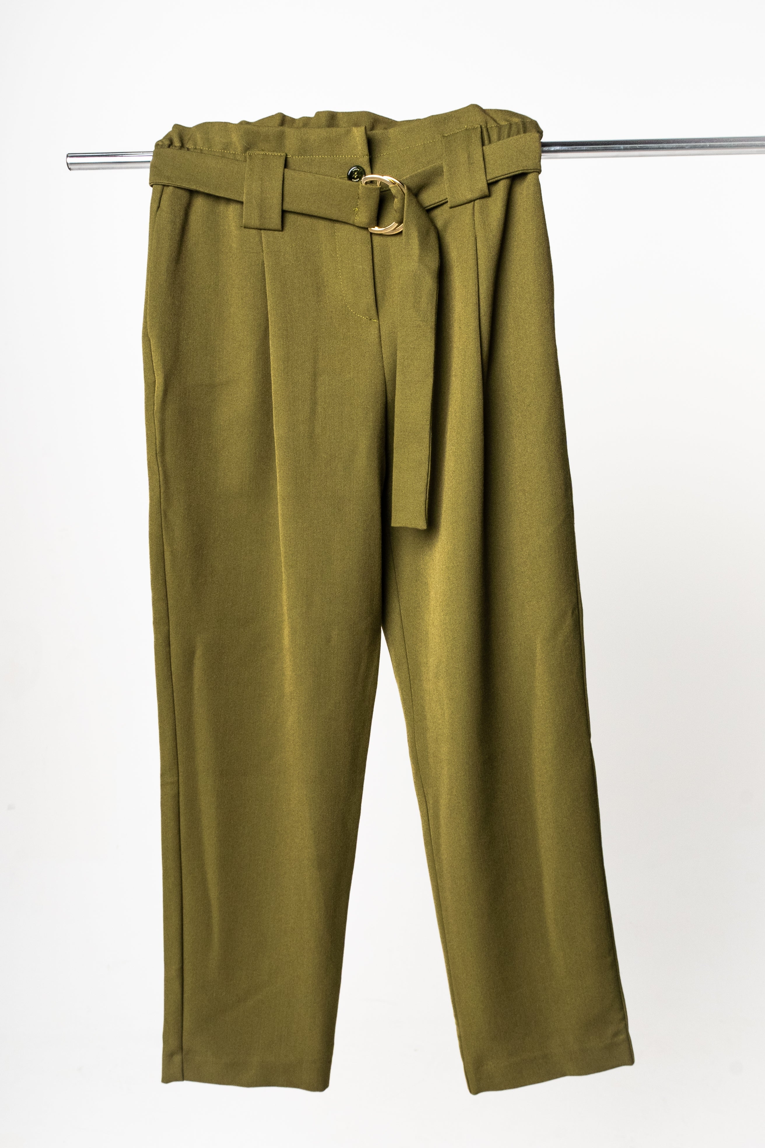 KOCCA - High waist classic trousers olive green - FEFAY