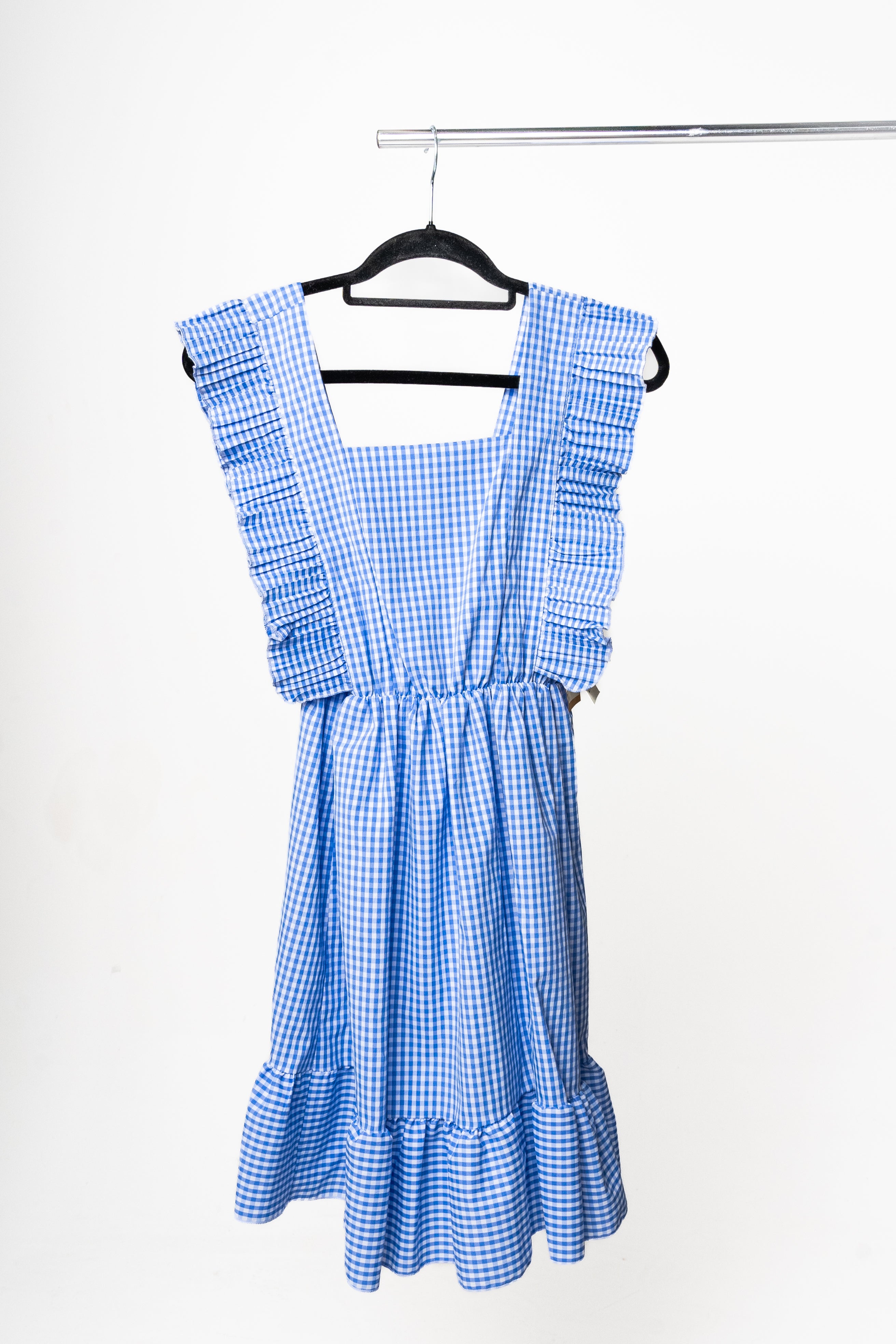 Dixie - Girl Blue Check Dress