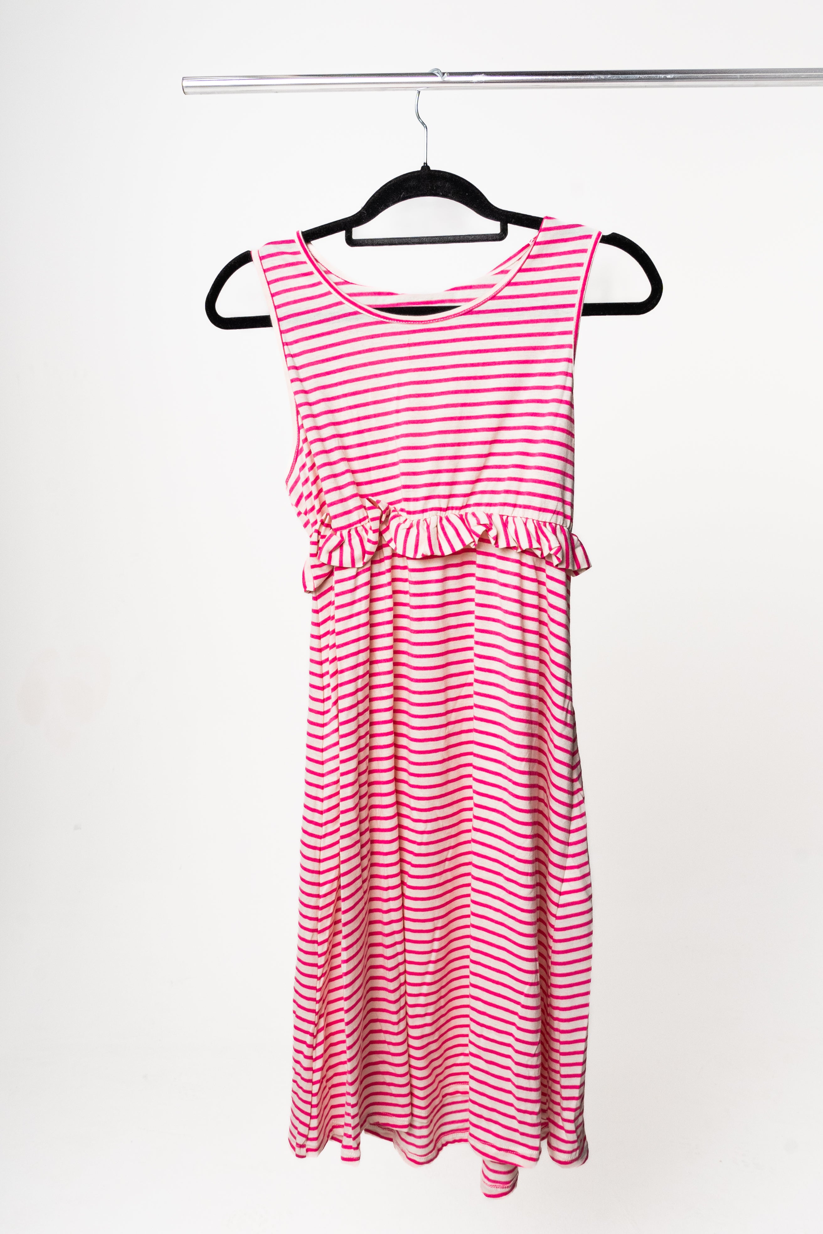 Dixie - Striped dress white/pink