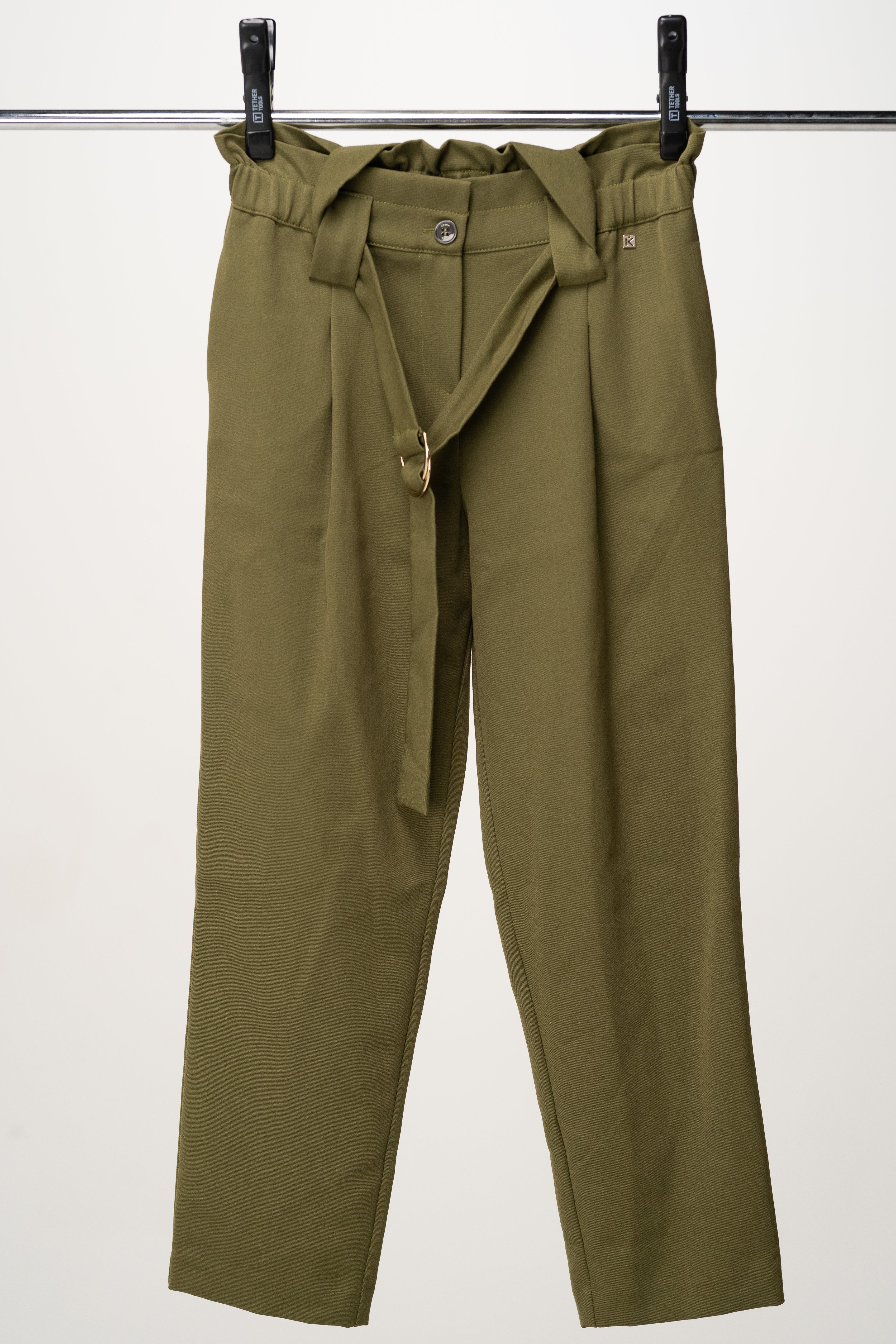 Kocca - High waist classic trousers olive