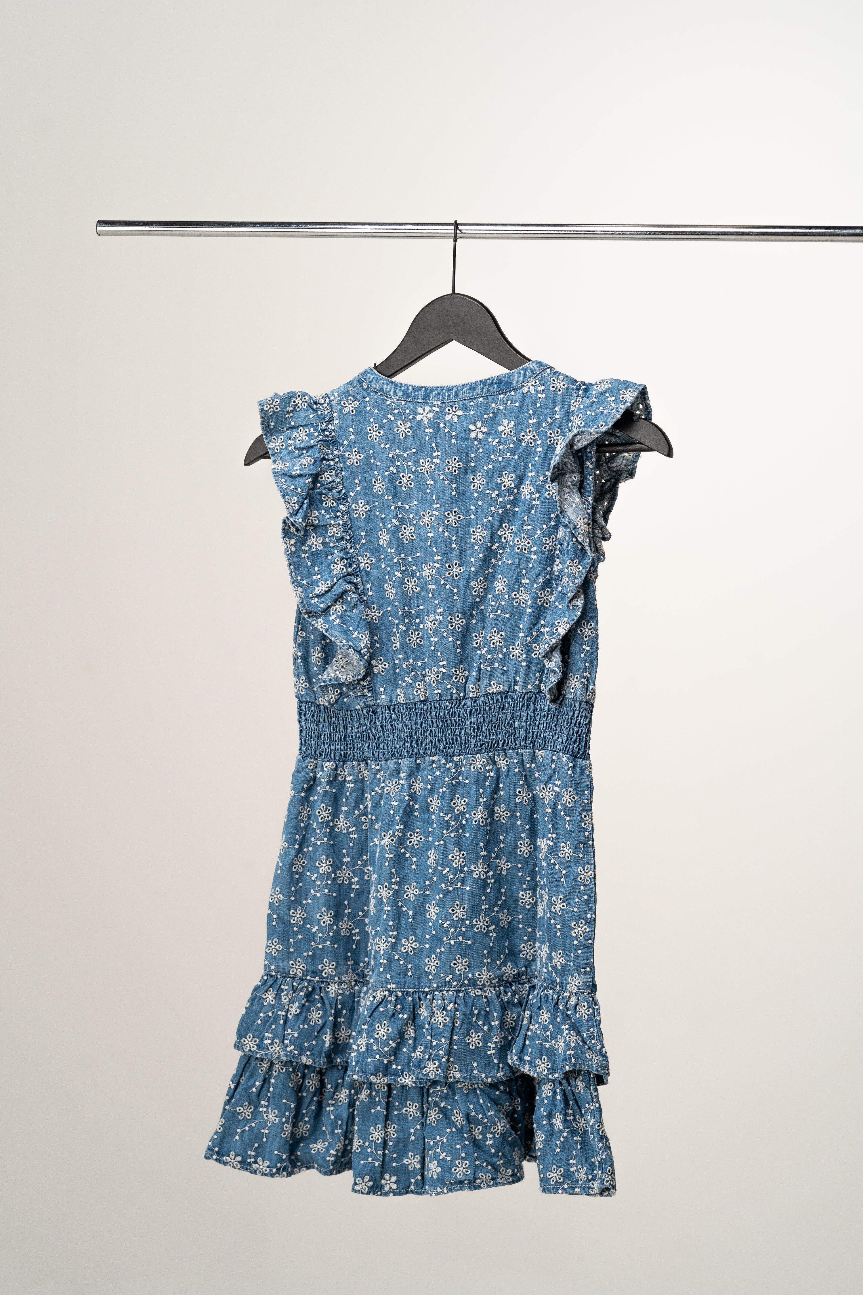 Guess - Girl denim dress chambray flower