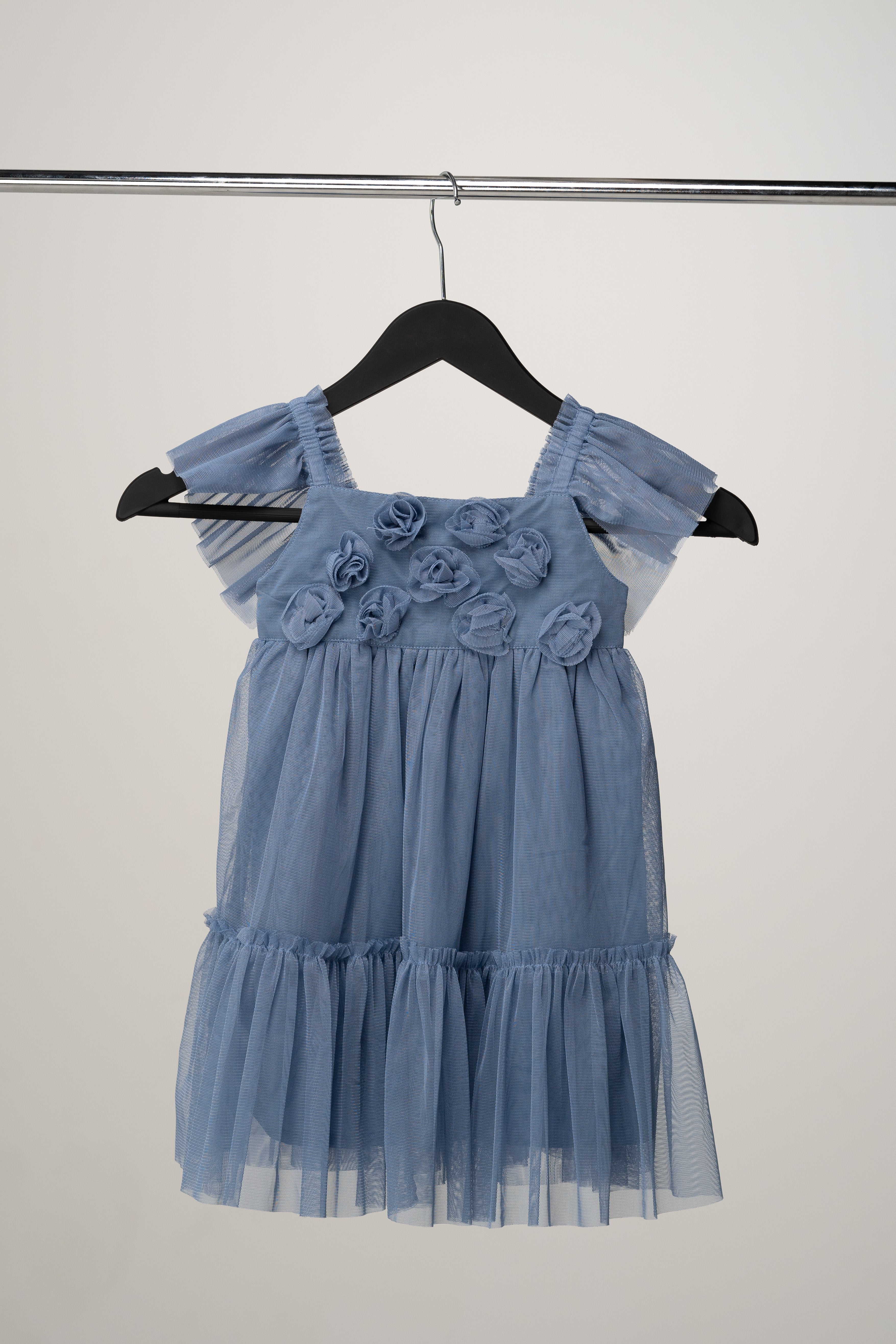 Mayoral -  Girl tule dress blueish