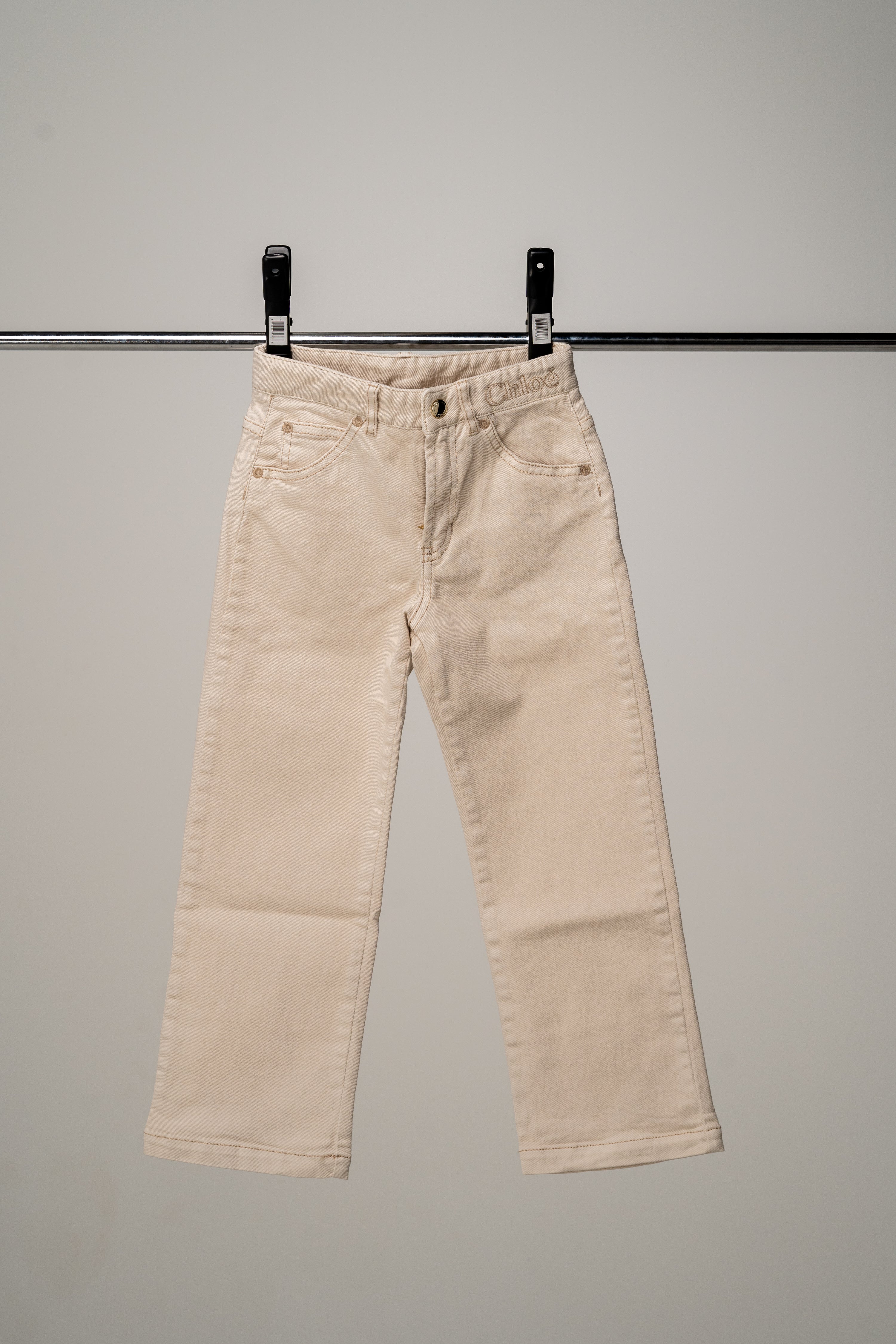 Chloé - Girl flared jeans new offwhite