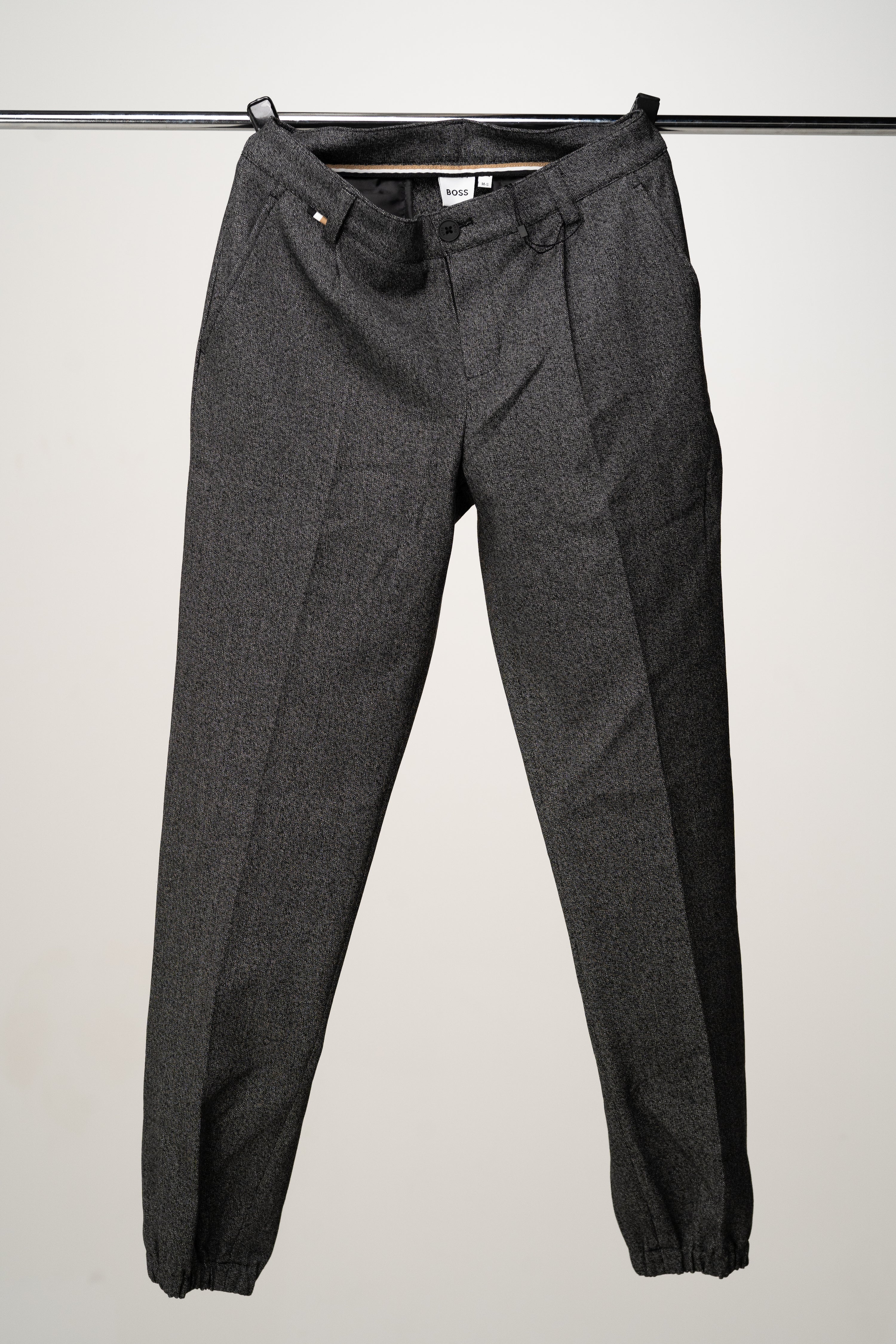 BOSS - Boy Costume Blazer and Pants grey black print