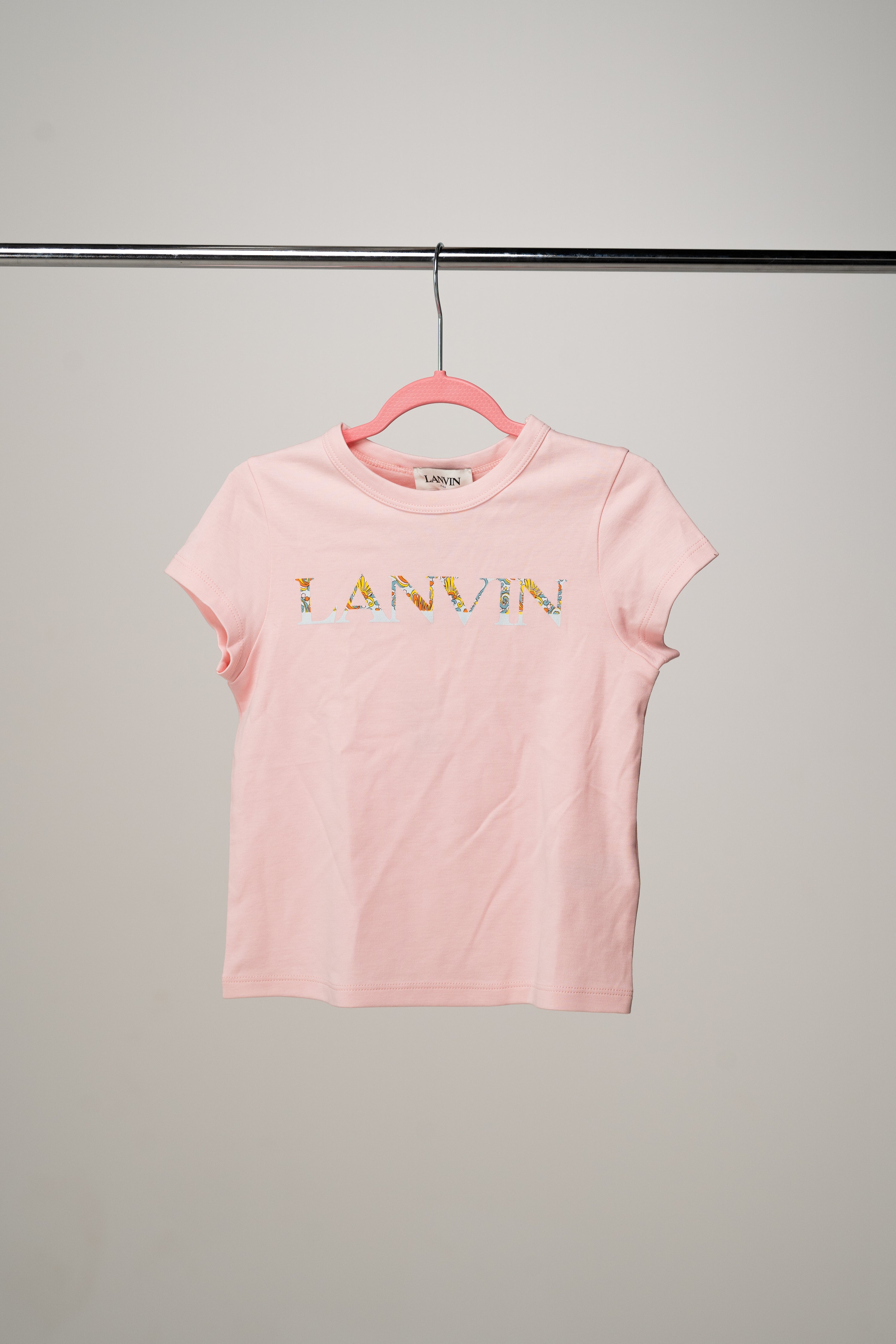 LANVIN - T-shirt logo pink