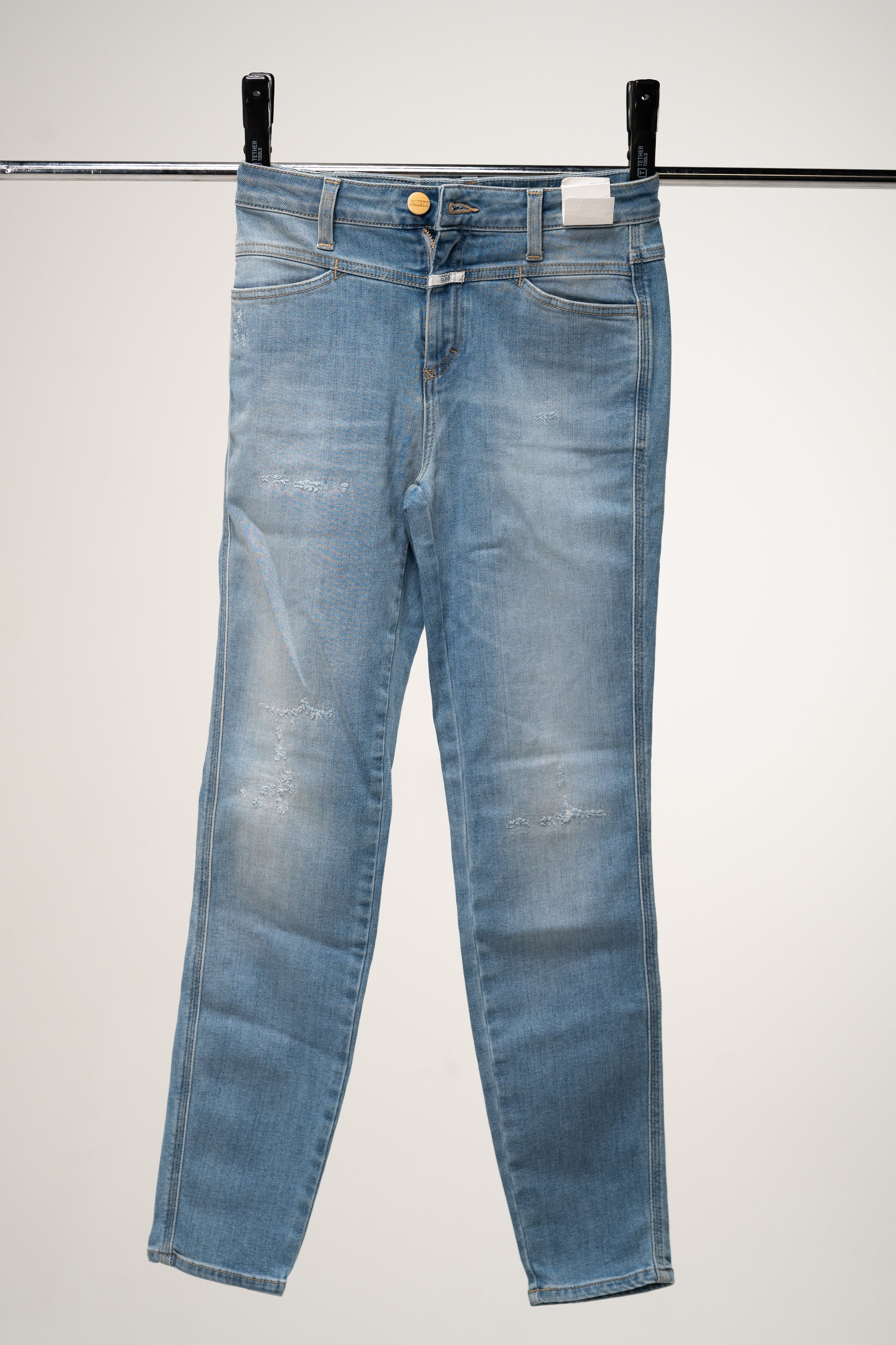 Closed - Skinny Pusher Jeans Mbl Mid Blue