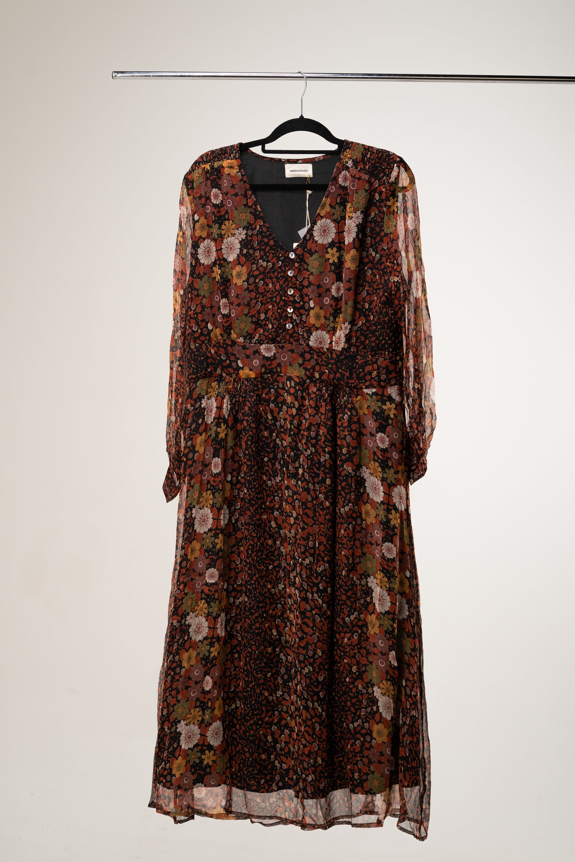 Maison Hotel - Robe Longue Ella Dress Brown