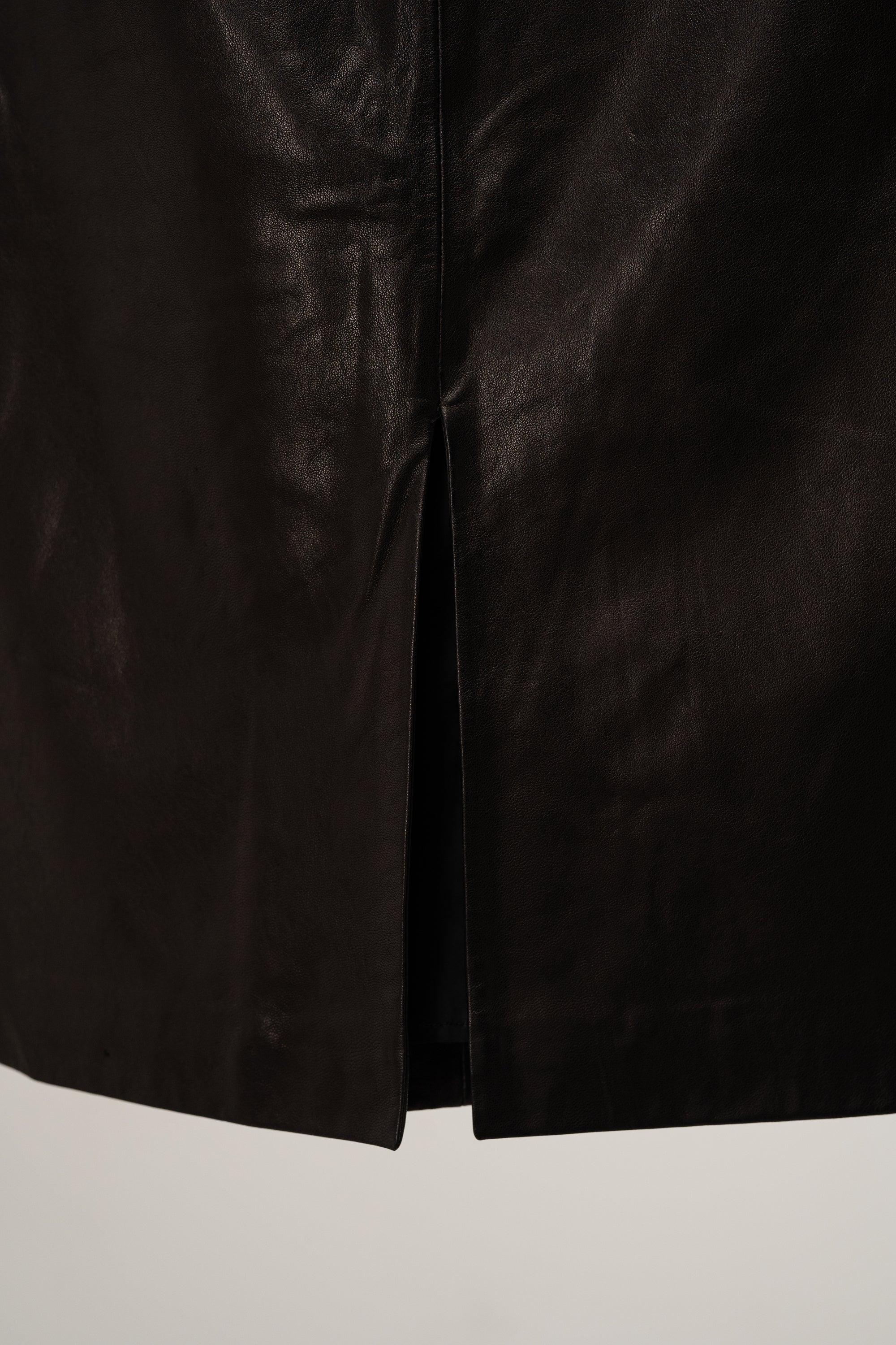 Closed - Nel Leather Skirt 100 Black