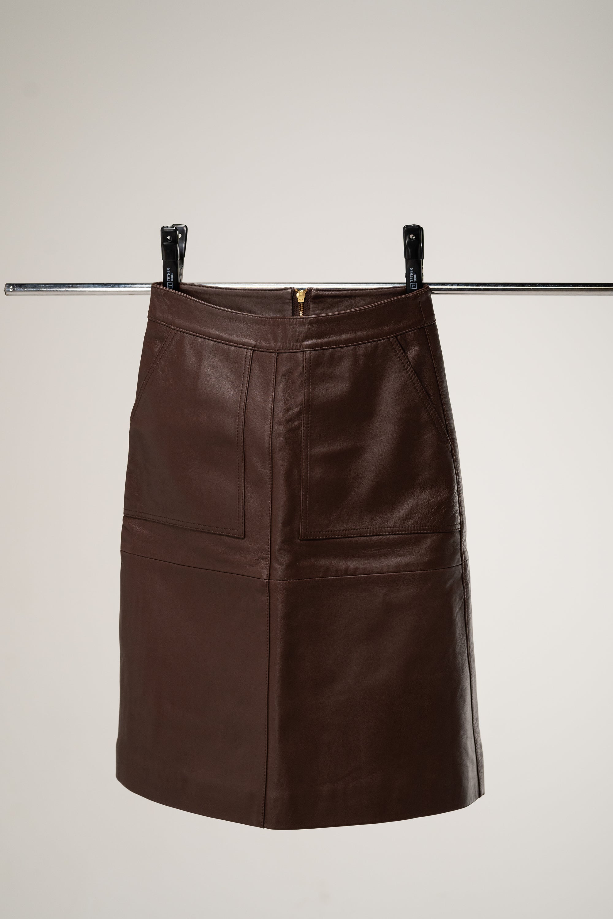 Stella Nova - Nicoline Skirt Leather 869 Brown