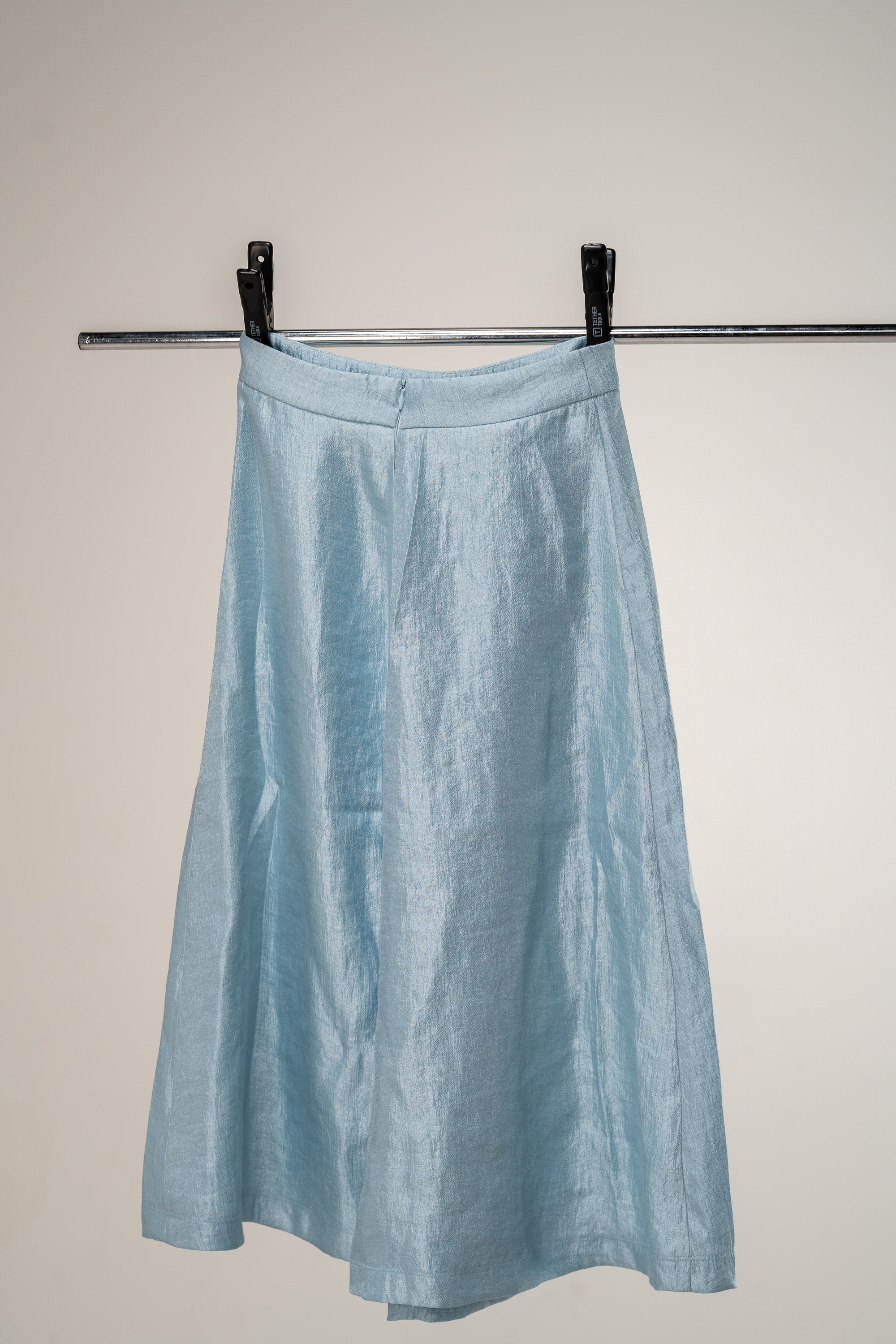 Pola Paradis - Andrea Flow Skirt Shirt Linen Blue