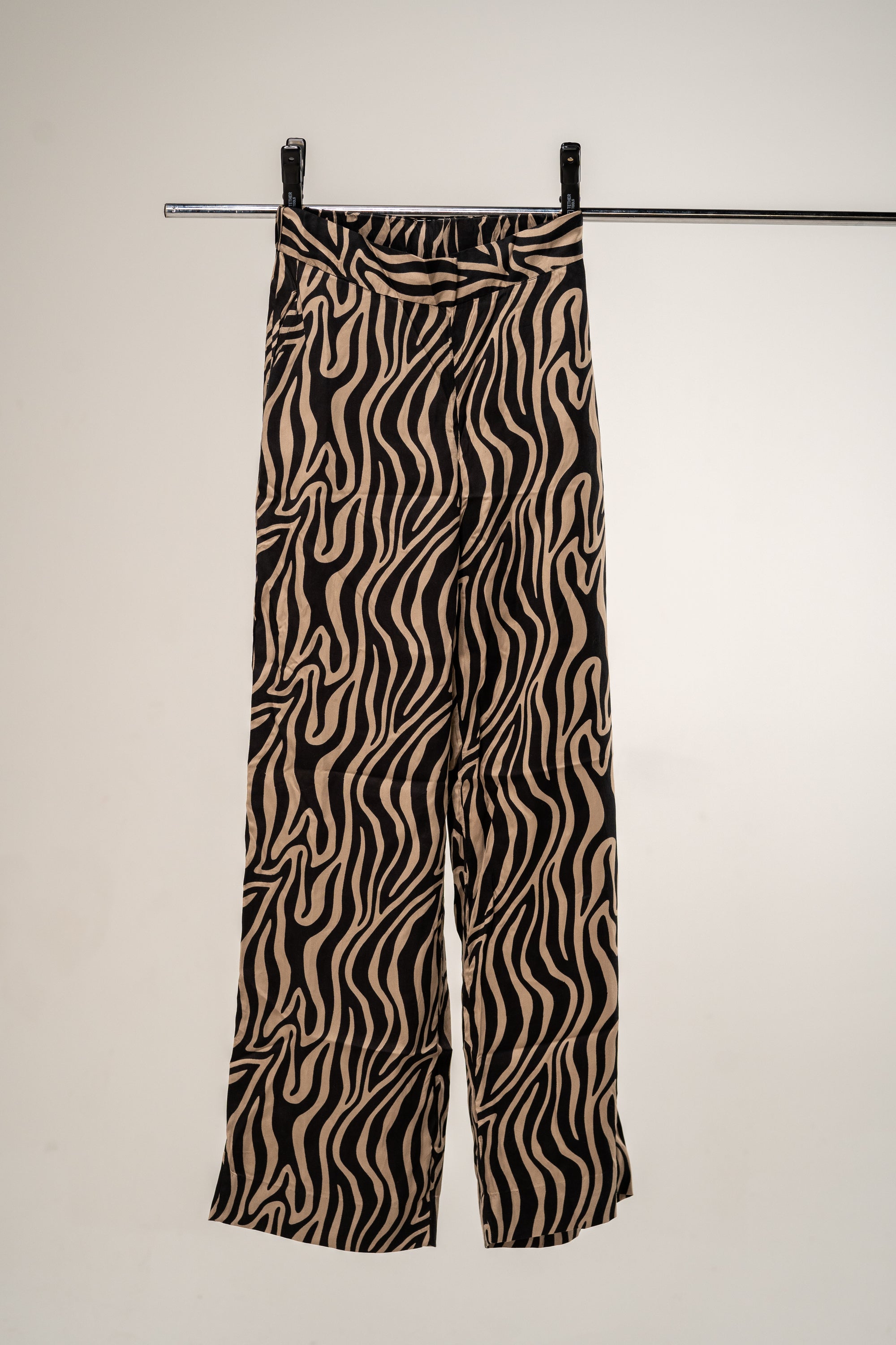 Rough Studio - Pants Dania BLACK/BEIGE