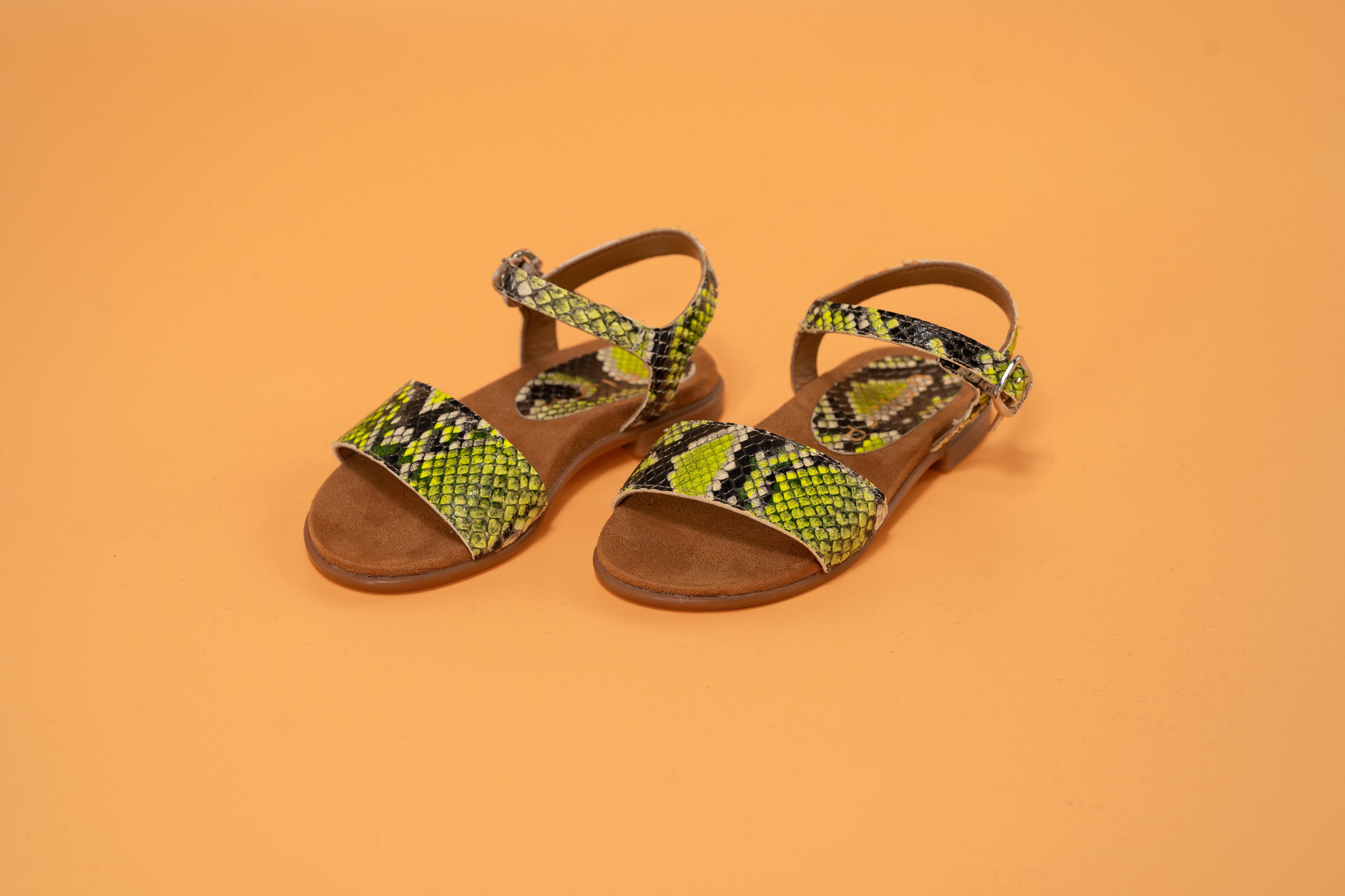 Unisia - Sandals Lirita Python Green