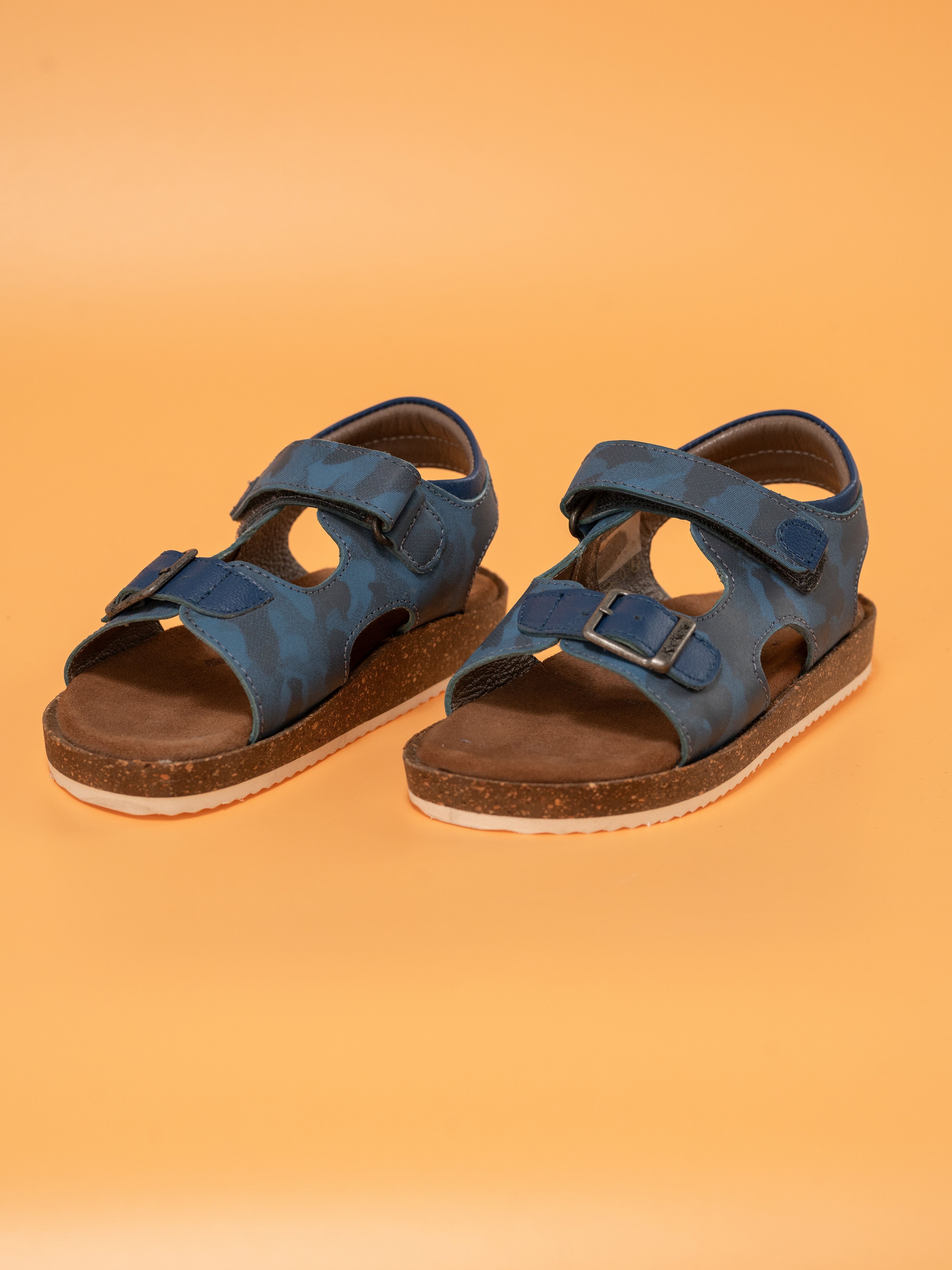 Kickers - FUNKYO Sandals blue camouflage