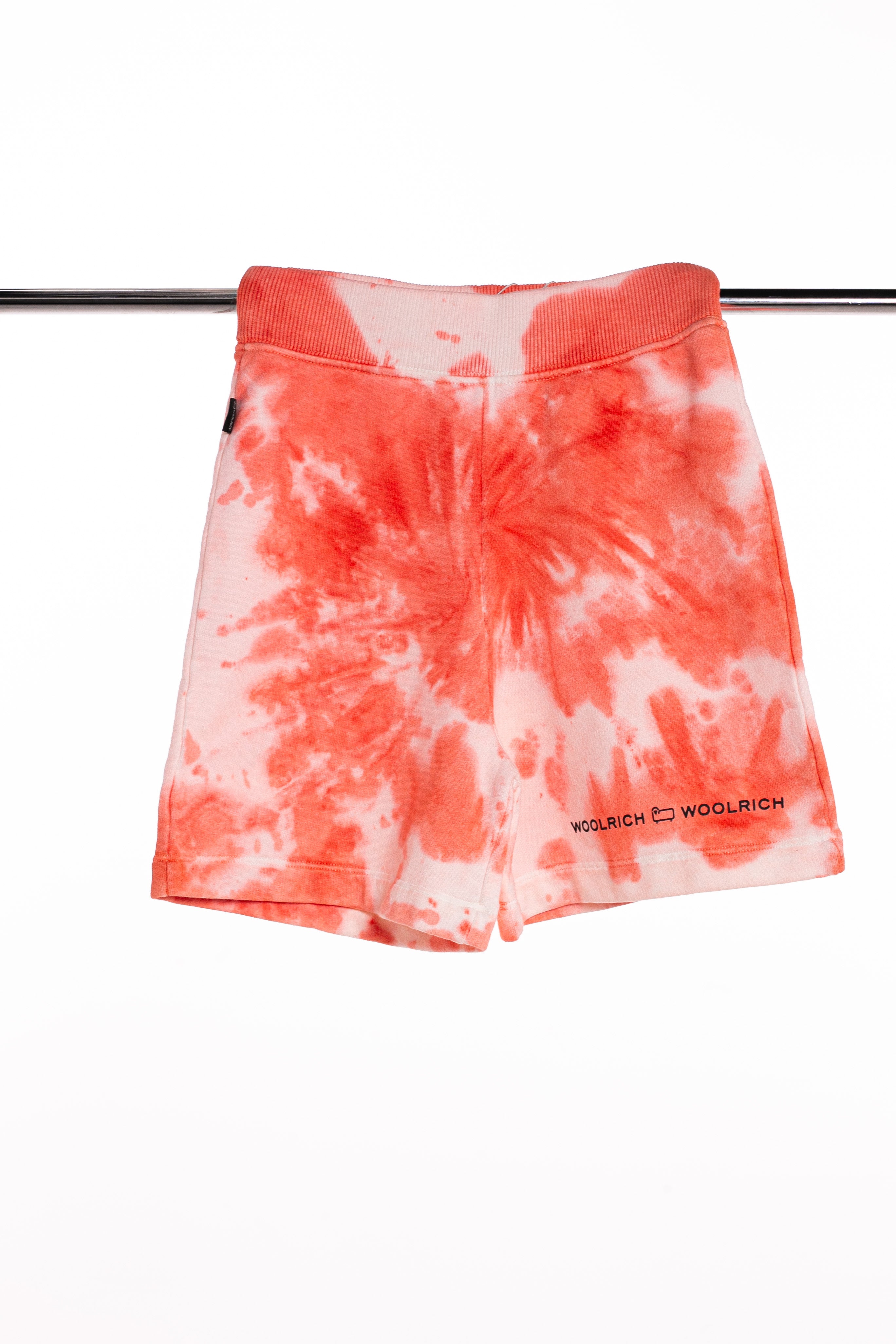 Woolrich - Boy jogging short coral tie dye