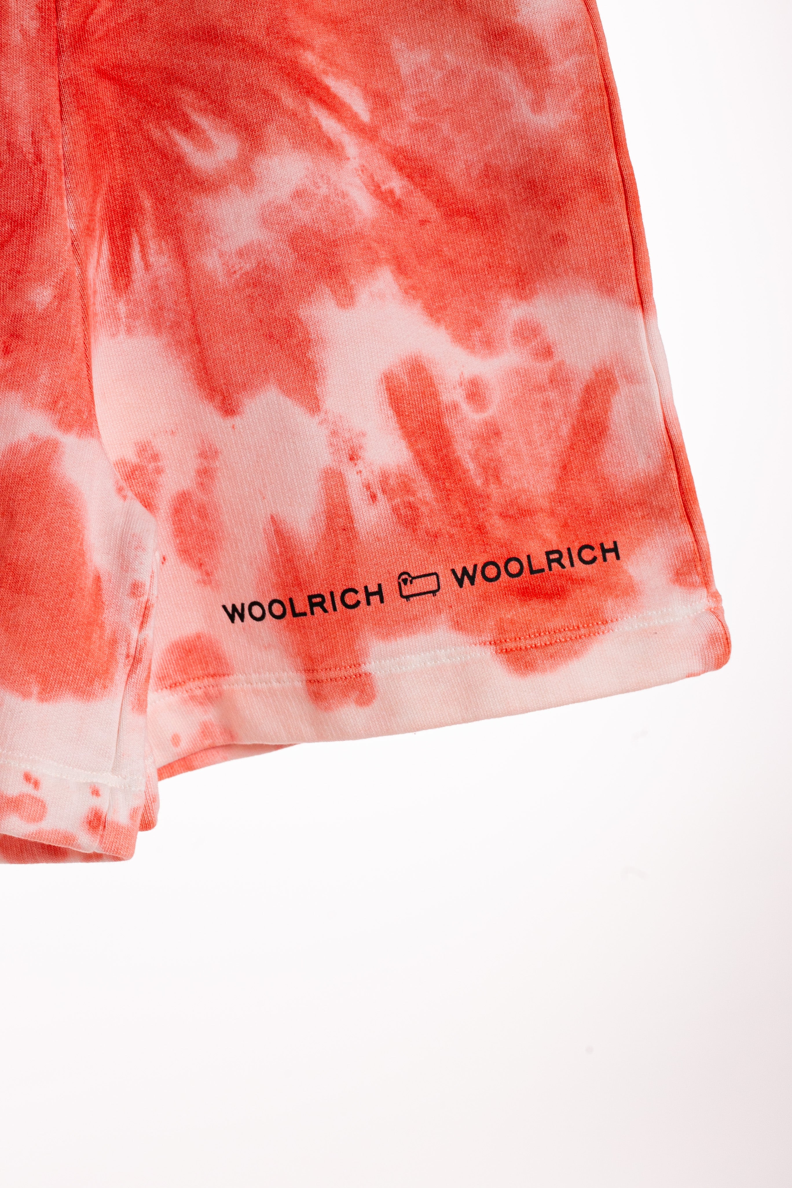 Woolrich - Boy jogging short coral tie dye