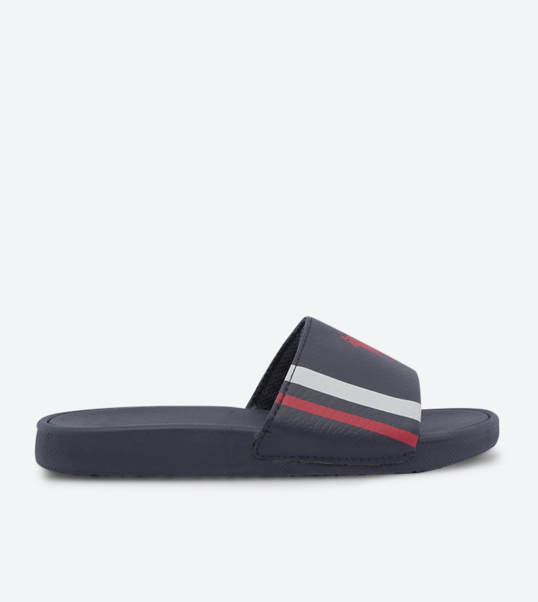 Polo Ralph Lauren - Bensley Ii Round Toe Flat Slides navy