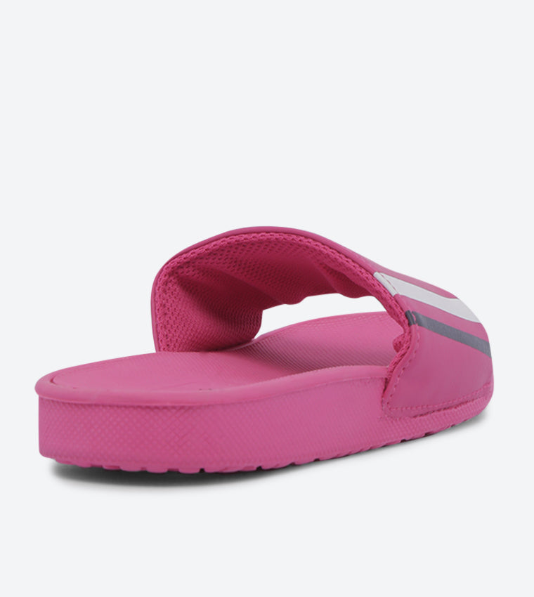 Polo Ralph Lauren - Bensley Ii Round Toe Flat Slides Pink